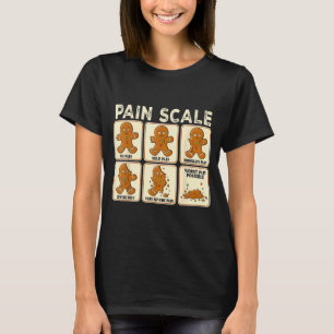 Lustige Weihnachts-Krankenschwester-Schmerzskala-L T-Shirt