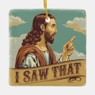 Lustige Weihnachts-Memes, Jesus, ich habe das gese Keramikornament