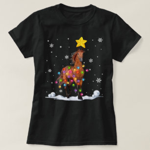 Lustige Weihnachts Pferd Tierliebhaber Weihnachtsb T-Shirt