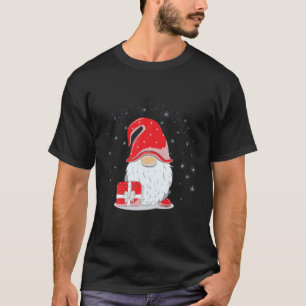 Lustige Weihnachts-Pyjama Xmas Gnome Schneeflocke  T-Shirt