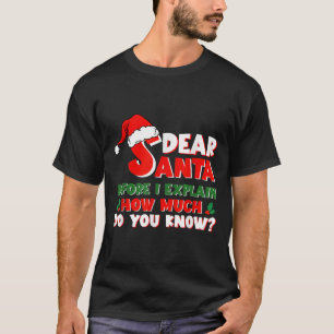 Lustige Weihnachts-Shirts Kinder Erwachsene Santa  T-Shirt