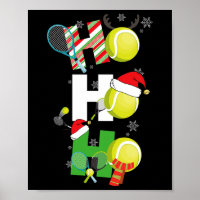 Lustige Weihnachts-Tennis-Pyjamas Spieler passende