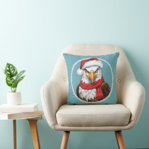 Lustige Weihnachts-Tierfavoriten - Adler 2 Kissen