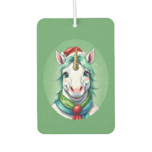 Lustige Weihnachts-Tierfavoriten - Einhorn 1 Autolufterfrischer