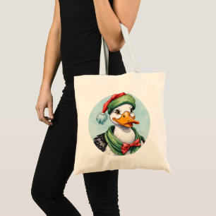 Lustige Weihnachts-Tierfavoriten - Ente 2 Tragetasche