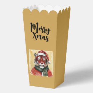 Lustige Weihnachts-Tierfavoriten - Tiger 1 Geschenkschachtel