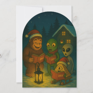 Lustige Weihnachts-Verschwörungs-Feiertagskarte Feiertagskarte