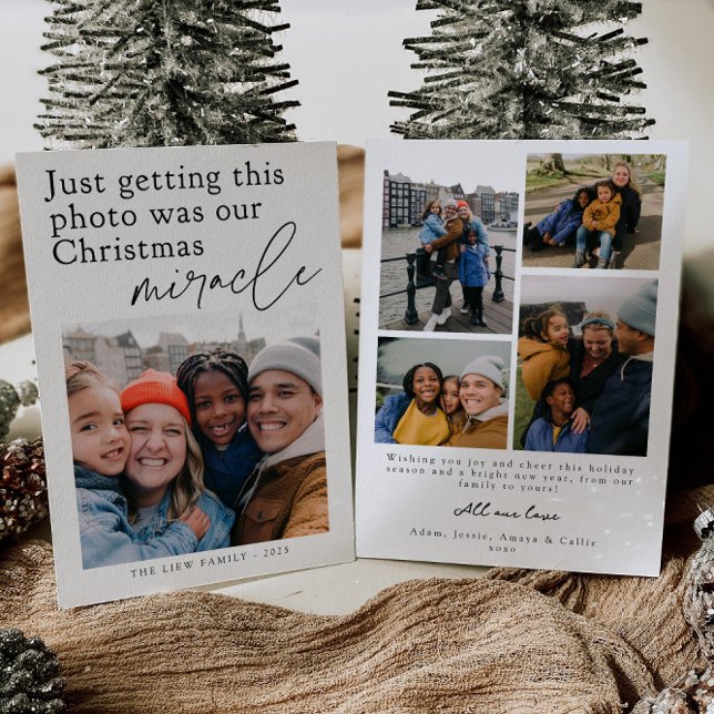 Lustige Weihnachts-Wunder-Foto-Feiertagskarte Einladung (Von Creator hochgeladen)