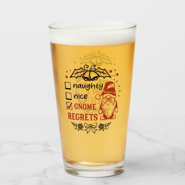 lustige Weihnachtsbaumkunst Glas (Vorne (Gefüllt))