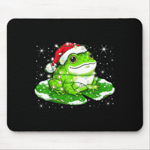 Lustige Weihnachtsbeleuchtung Frosch Süßer Kröten  Mousepad