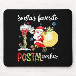 Lustige Weihnachtsbeleuchtung Santas Lieblings-Sta Mousepad