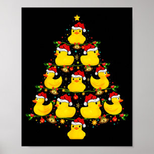 Lustige Weihnachtsbeleuchtung Weihnachtsmannhut Gu Poster