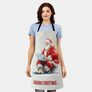 Lustige Weihnachtsdesign mit Santa Schürze