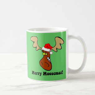 Lustige Weihnachtselche Tasse