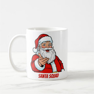 Lustige Weihnachtsfamilie Santa Squad passend Kaffeetasse