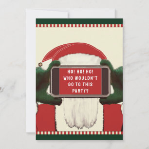 Lustige Weihnachtsfeier-Einladungen Einladung