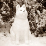 lustige Weihnachtsfeier für Akita Snowman landscha Feiertagskarte<br><div class="desc">Dieser lustige Schnee akita wurde kurz nach Weihnachten im dicken Dezember Schnee gebaut. Er hat einen lustigen Gesichtsausdruck, aber... Ich glaube, jeder würde so aussehen, als ob er es täte, wenn er stundenlang im kalten Schnee saß. Dieses lustige akita Foto macht eine großartige Weihnachtskunstkarte, aber auch für jeden Anlass geeignet....</div>