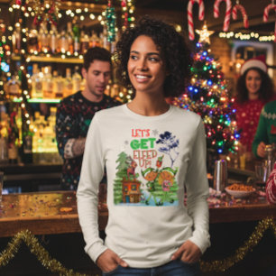 Lustige Weihnachtsfeier - Lasst uns Elche werden Tri-Blend Shirt