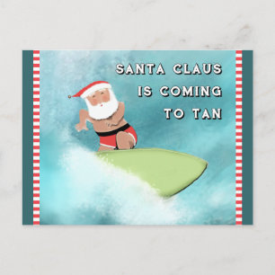 Lustige Weihnachtsferien Postkarte
