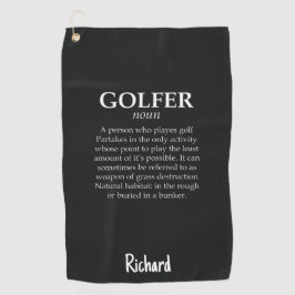 Lustige Weihnachtsgeschenke für Golfer Personalisi Golfhandtuch