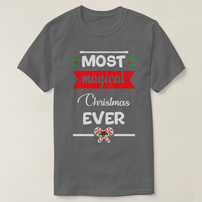 lustige Weihnachtsgeschenke Magische Weihnachtsfei T-Shirt (Design vorne)
