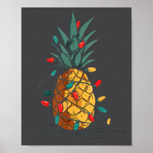 Lustige Weihnachtsgrafik-Lichterliebhaber Poster
