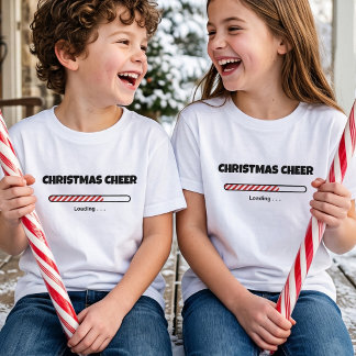 Lustige Weihnachtsgrüße werden geladen - Feiertags T-Shirt