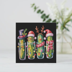 Lustige Weihnachtsgurke Gurken Feiertagsgurke Feiertagskarte
