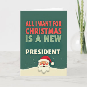 Lustige Weihnachtskarte Alles, was ich will, ist e Karte