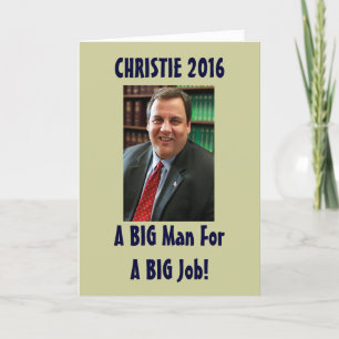 Lustige Weihnachtskarte Chris Christie 2016 Feiertagskarte