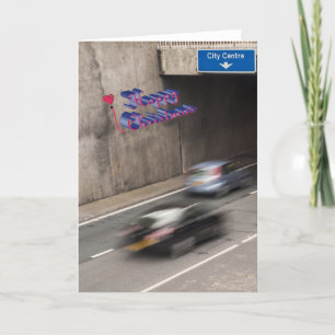 Lustige Weihnachtskarte Feiertagskarte