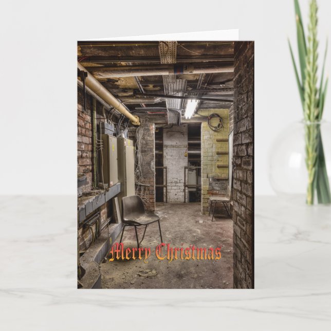 Lustige Weihnachtskarte Feiertagskarte (Vorderseite)