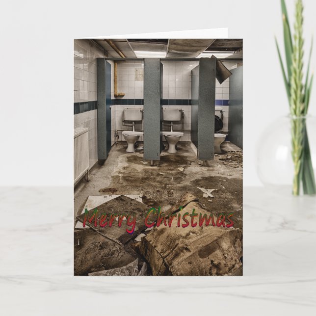 Lustige Weihnachtskarte Feiertagskarte (Vorderseite)