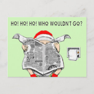 lustige Weihnachtskarte Feiertagspostkarte