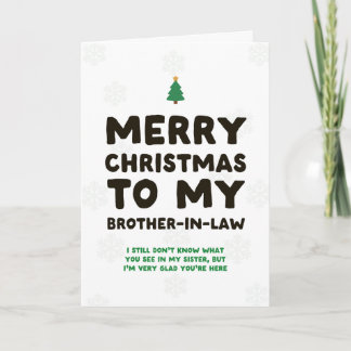 Lustige Weihnachtskarte für den Schwager Karte