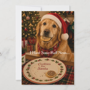 Lustige Weihnachtskarte für Hunde Kekse für den Feiertagskarte