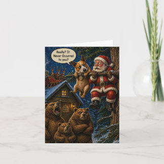 Lustige Weihnachtskarte Karte