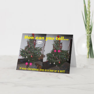 Lustige Weihnachtskarte Karte