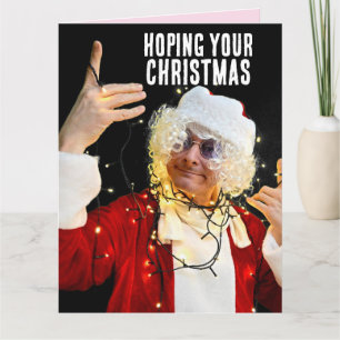 LUSTIGE WEIHNACHTSKARTE "LIT!" SANTA-TYP GROSS KARTE
