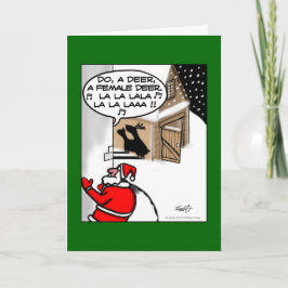Lustige Weihnachtskarte - tun Sie ein Rotwild Feiertagskarte