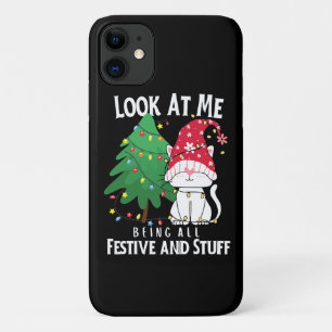Lustige Weihnachtskatze Case-Mate iPhone Hülle