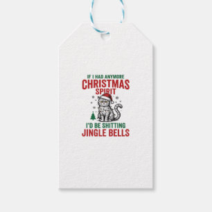 Lustige Weihnachtskatze Geist Vintage Gravur Desig Geschenkanhänger