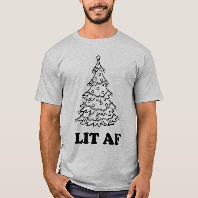 Lustige Weihnachtslit AF-Ferienzeit T-Shirt (Vorderseite)