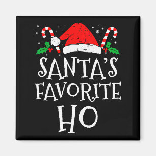 Lustige Weihnachtsmänner Lieblings Ho Unartige Pyj Magnet