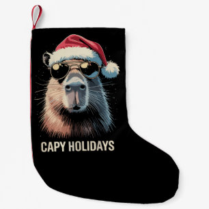 Lustige Weihnachtsmütze Capy Feiertage Xmas Capyba Kleiner Weihnachtsstrumpf