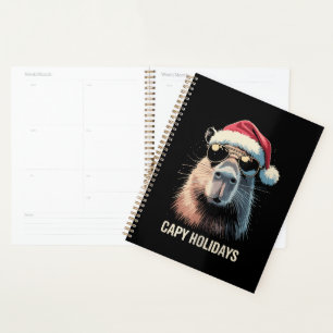 Lustige Weihnachtsmütze Capy Feiertage Xmas Capyba Planer