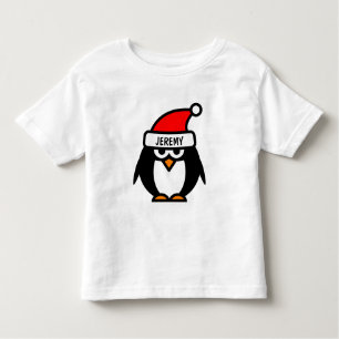 Lustige Weihnachtspenguin-Cartoon   Kindert-shirts Kleinkind T-shirt