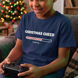 Lustige Weihnachtsstimmung bei Kindern wird gelade T-Shirt