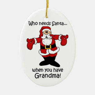 Lustige Weihnachtsverzierung Keramik Ornament