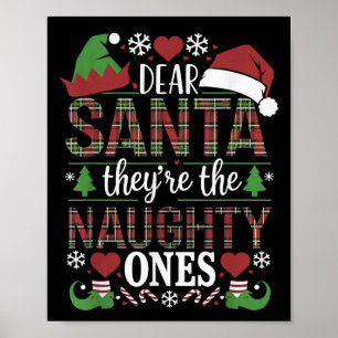 Lustige Weihnachtszitat Lieber Santa Sie Sind Die Poster